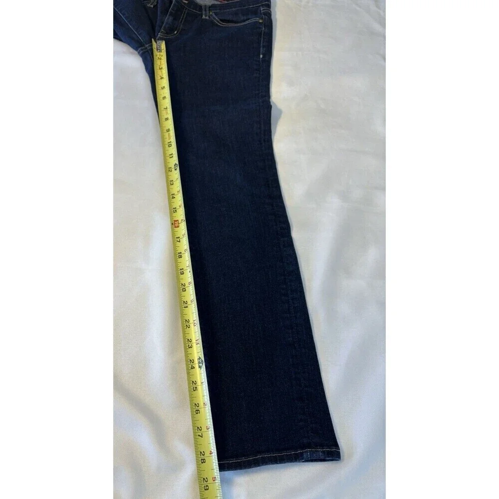 KATE SPADE Broome Street Play Hooky Straight Slim Denim Jeans 27x30 Dark Rinse